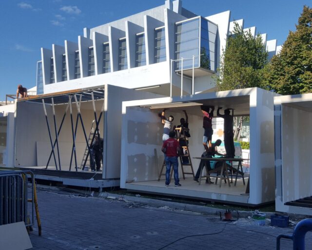 Κατασκευή Περιπτέρου 24 Media στη ΔΕΘ